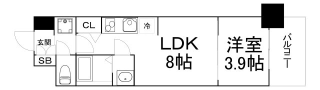 【間取り】 | プレサンス堺筋本町エグゼブラン
