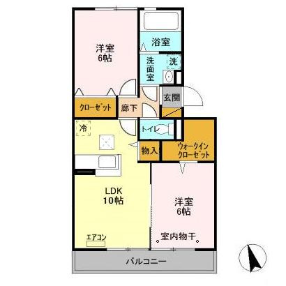 メゾンドシャルマンの間取り