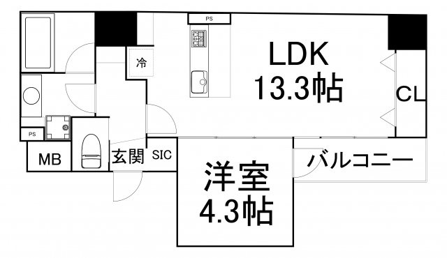 【間取り】 | BRAVE常盤町Ⅱ