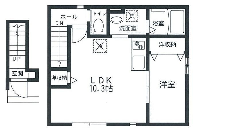 ソレイユ大崎の間取り|間取りです。