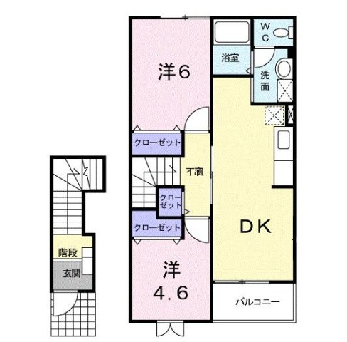 ＪーシャモニーＢの間取り