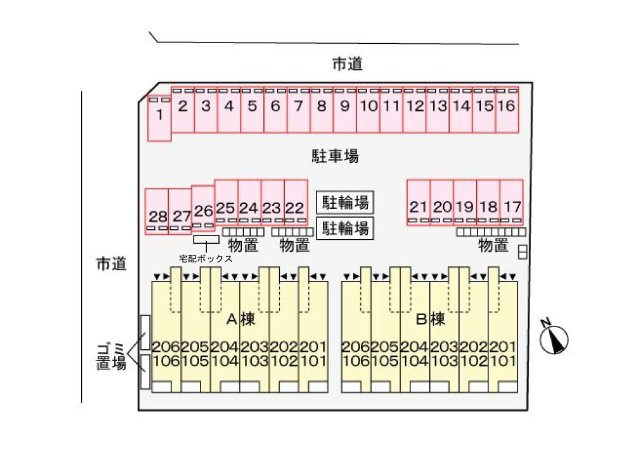 ラヴィエベール　Ａの区画図
