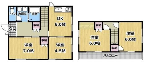北山台2丁目戸建の間取り|◆ペットと暮らせる戸建賃貸