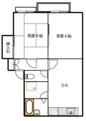 【間取り】 | ハイツスリーバード