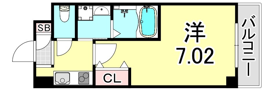 尼崎市富松町１丁目のアパートの間取り