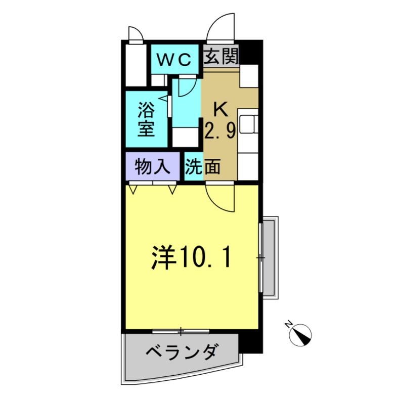 リュイールコンドウの間取り|※別部屋反転間取りとなります。