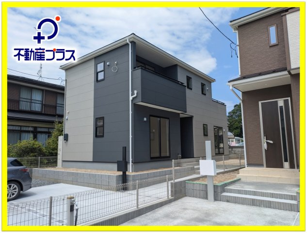 【いわき市常磐下船尾1期／全3棟　1号棟】　磐崎小・磐崎中の外観|◆外観の写真です◆　
お洒落な新築は気分が上がりますね♪　新しい暮らしをお楽しみいただけます！！家に帰宅するのがより一層楽しみになります♪

