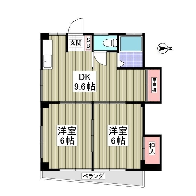 小台橋マンションの間取り