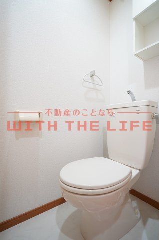 リベルテⅡ【キャッシュバック対象物件】のトイレ|落ち着いたトイレです