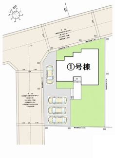 【区画図】 | ☆☆新築分譲　いわき市久之浜第５　限定１棟！！敷地７３坪！！ | 全体区画図です！敷地広々♪