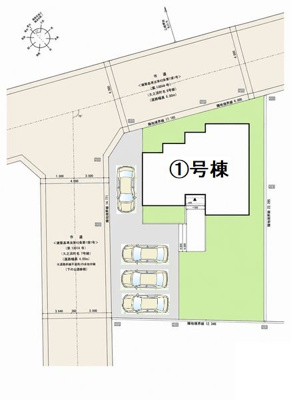 【区画図】 | ☆☆新築分譲　いわき市久之浜第５　限定１棟！！敷地７３坪！！ | 全体区画図です！敷地広々♪