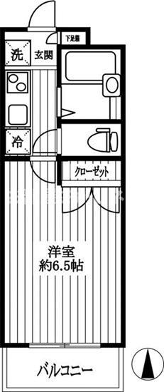 エスコート芝浦【おとり物件なし】#学生・社会人にオススメ！初期費用分割払いOK！の間取り
