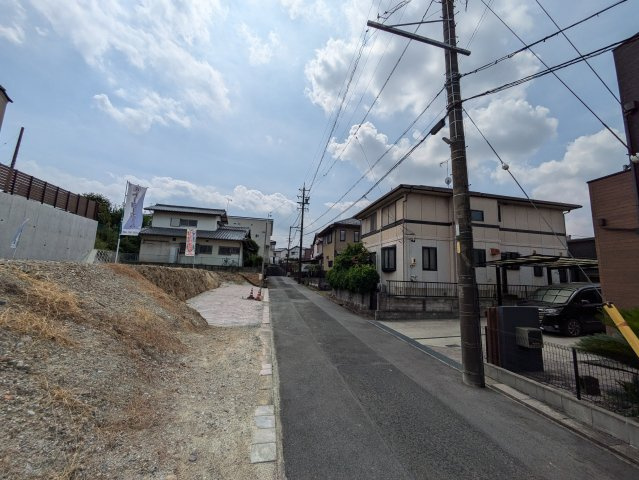 【トーヨーホーム売主/売土地】東郷春木白土Ⅱ B区画の前面道路含む現地写真|現地（2025年9月）撮影
前面道路幅6.0ｍ