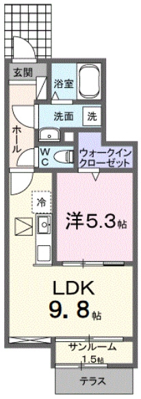 メゾンドアッシュの間取り