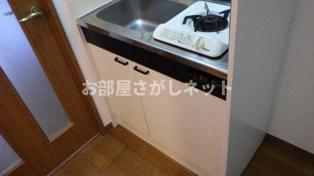 グリフィン川崎・西口【おとり物件なし】#学生・社会人にオススメ！初期費用分割払いOK！のキッチン|1口ガスコンロ