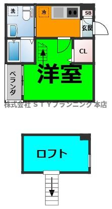 仲介手数料0円！！カーサ　ベル　稲生の間取り