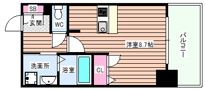 【間取り】 | プレサンス天神橋ディオレ