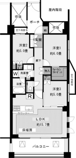 【間取り】 | 藤沢市-ＪＲ藤沢駅-中古マンション-ザ・パークハウス鵠沼橘レジデンス | ペット飼育：可