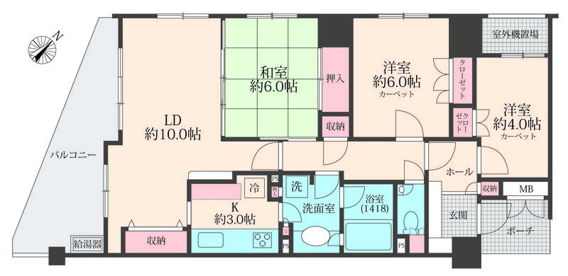 B'sタワー橋本の間取り