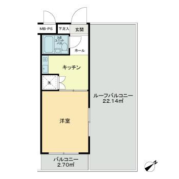 ライオンズマンション矢部第３の間取り