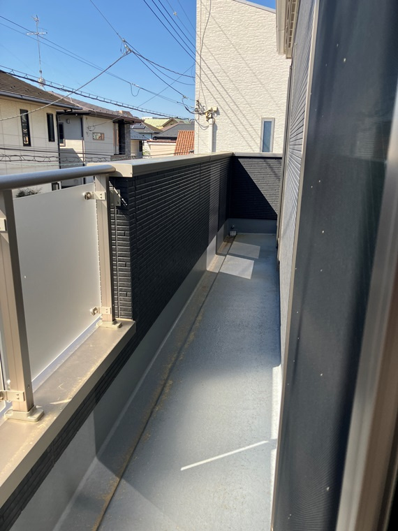 長津田戸建のバルコニー