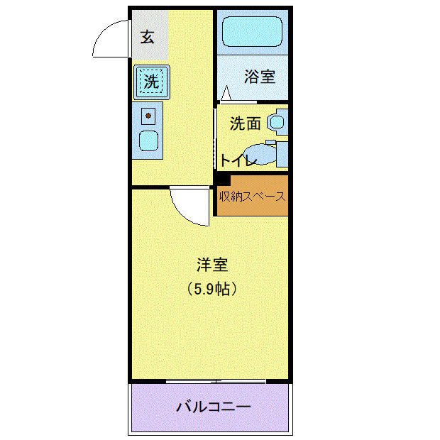 レジデンスウエスト淵野辺の間取り