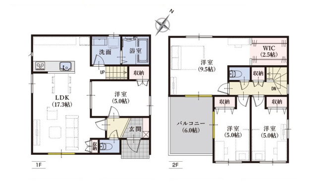 【間取り】 | 駿河区中島22期　新築戸建　3号棟