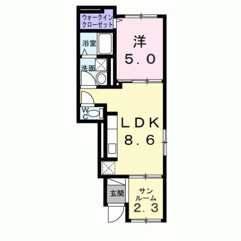 メゾン　ド　ベルの間取り
