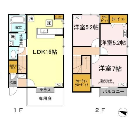 メゾンドヴェールの間取り