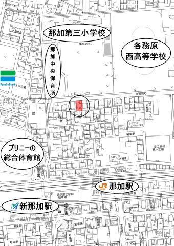 中古住宅　那加東亜町の地図