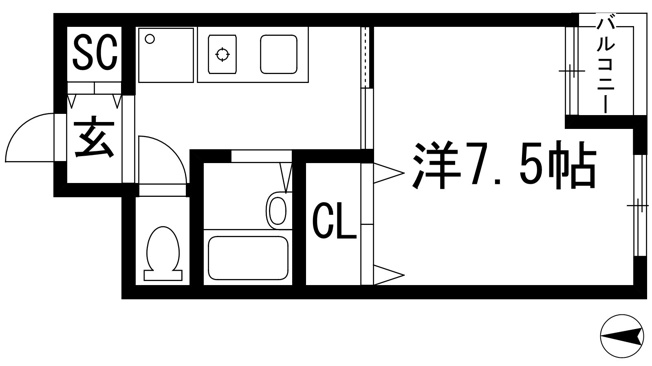 【間取り】 | カルム中山