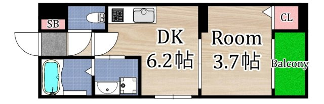 【間取り】 | ハーモニーテラス鴫野東