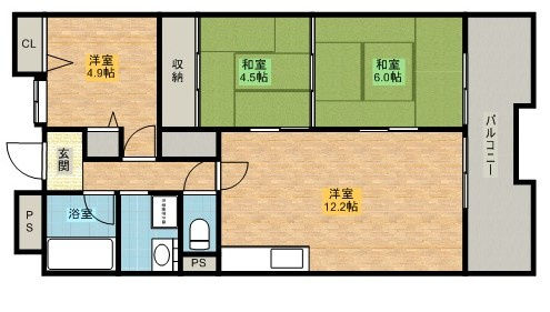 ボンメゾンフタバの間取り