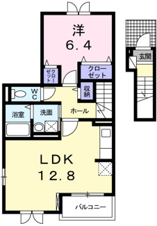 【間取り】 | メゾンド　シュシュ　サウス