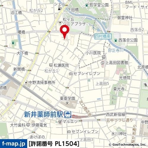 グリーンパレス松が丘の地図