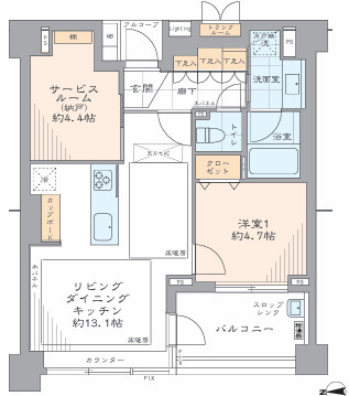パークコート四谷の間取り
