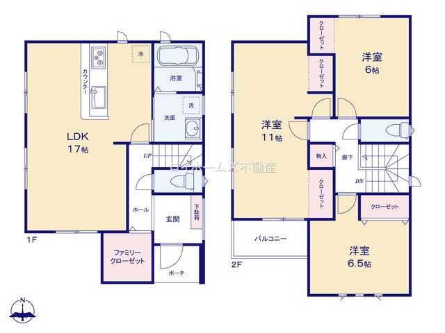 【間取り】 | 豊田市荒井町松島348-9『仲介料無料』新築戸建て | 1号棟