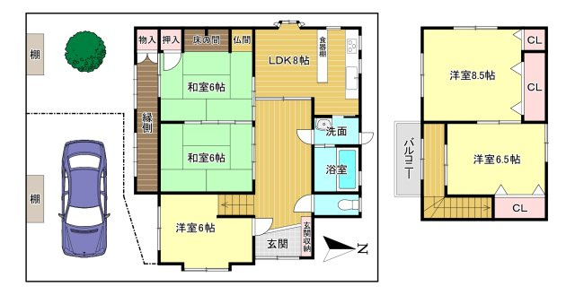 橿原市曽我町の土地図
