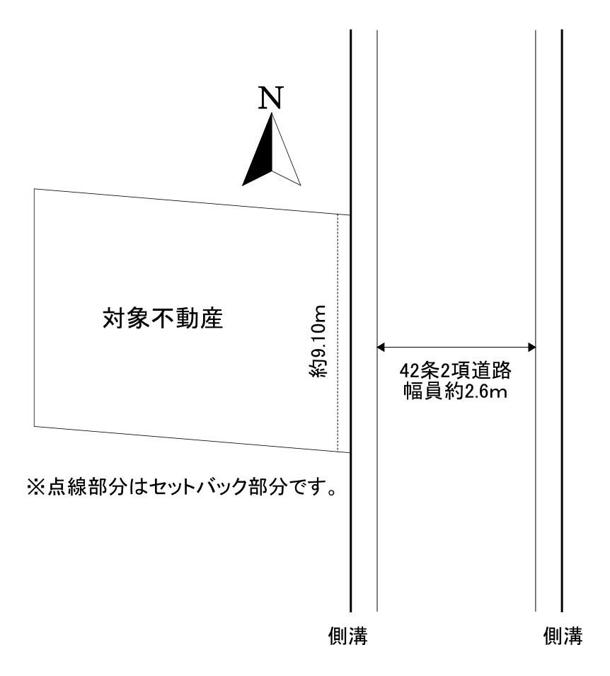 橿原市曽我町の土地図