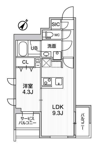 コンポジット渋谷初台の間取り