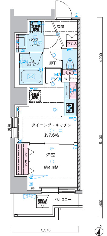 GENOVIA幡ヶ谷の間取り