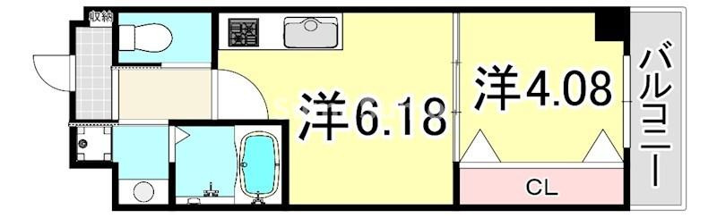 TERRA HANSHIN AMAGASAKIの間取り
