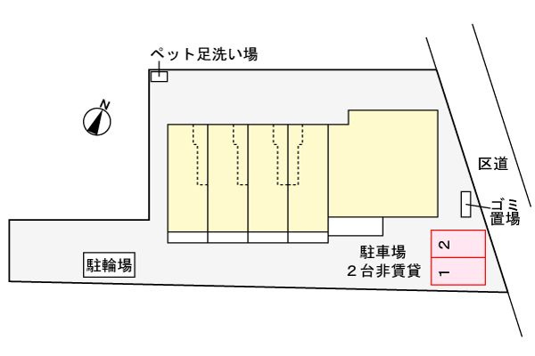 エレンシアの駐車場