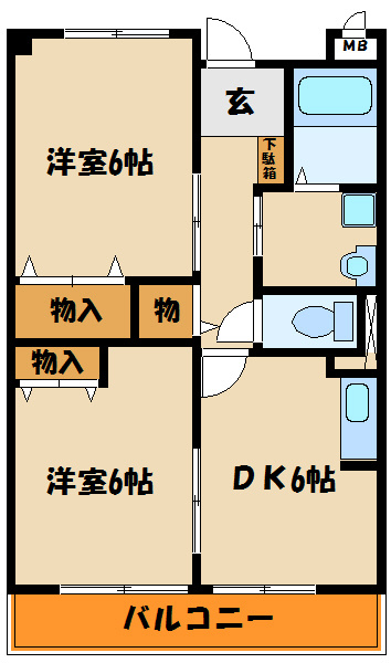 ラ・パルテール壱番館の間取り