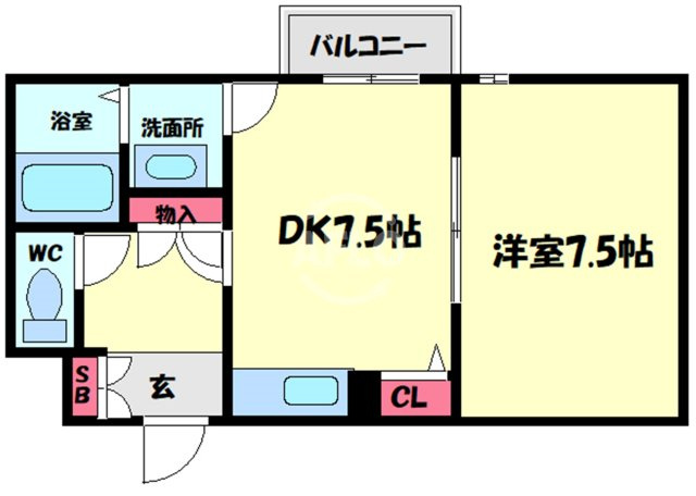 SAKAI-BM南堀江の間取り|SAKAI-BM南堀江　間取り