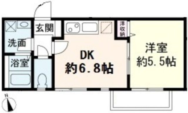 コーポヤマオカの間取り