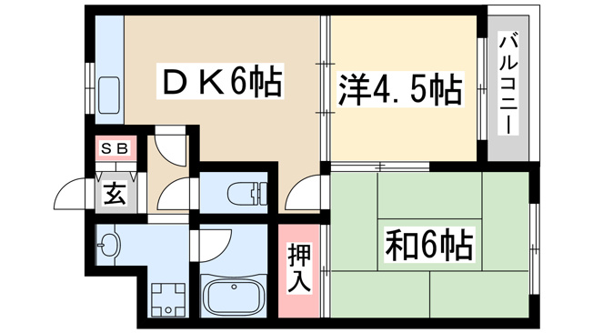 【間取り】 | オークヒルズ（木川西）