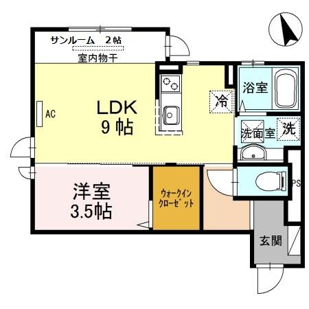 リベーラ辻Ⅱの間取り