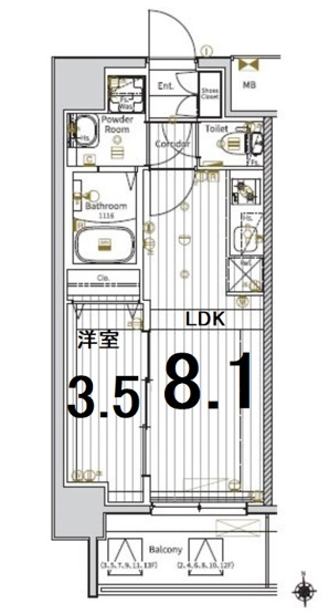 【間取り】 | SOLメイクス新栄