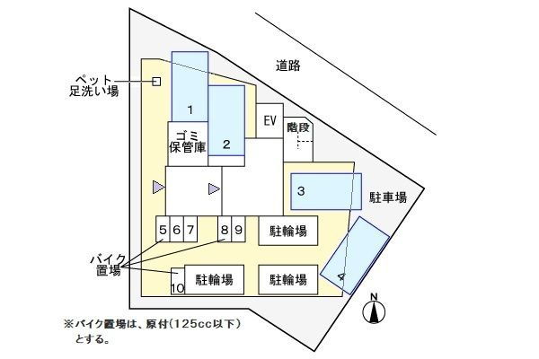 シエスタ　キーの駐車場